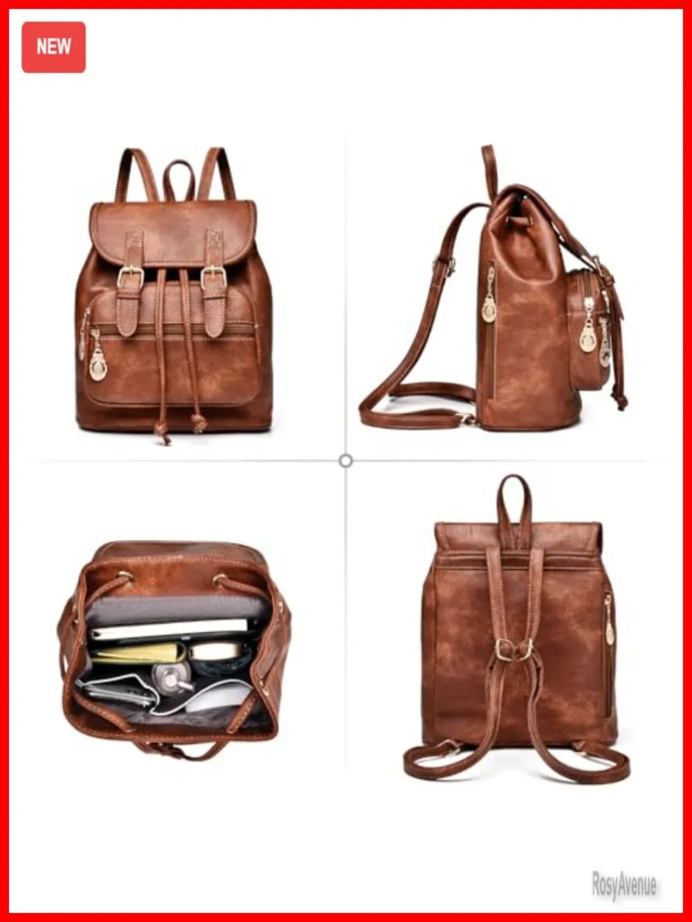 Mini Backpack Purse Faux Leather Lightweight Travel Small Daypack